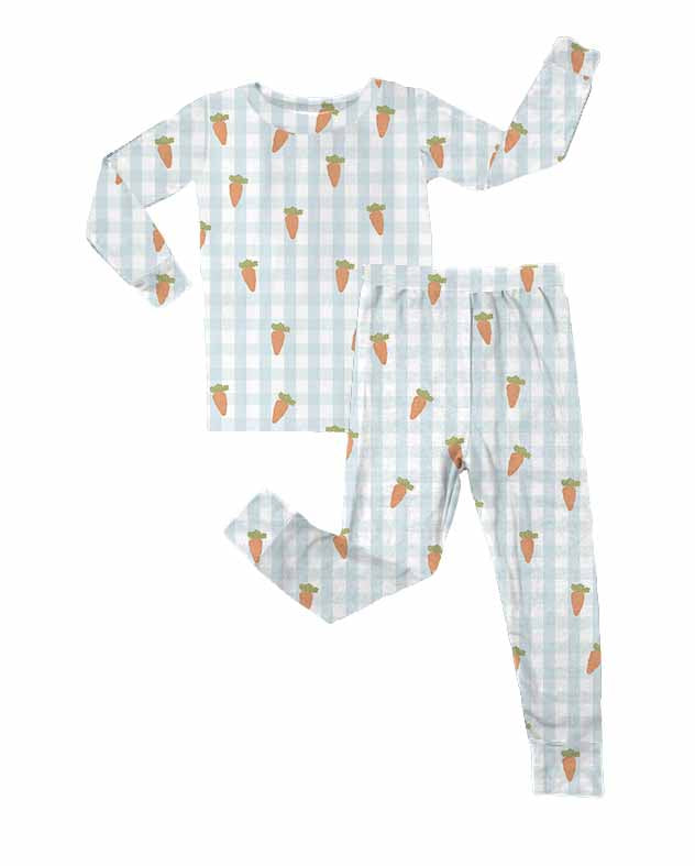 EASTER | Gingham Carrots | Jammies Set [PREORDER - Ships MARCH]