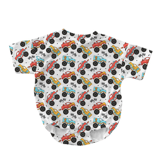 BACK TO SCHOOL | MONSTER TRUCKS - BUBBLE ROMPER