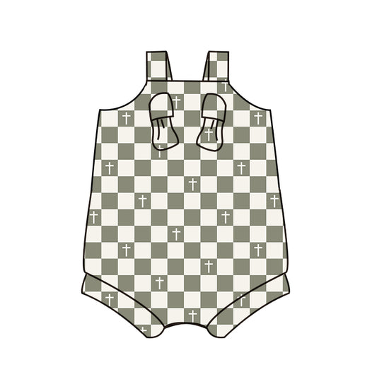 EASTER | Sage Checks - Knotted Overall [PREORDER - Ships MARCH]