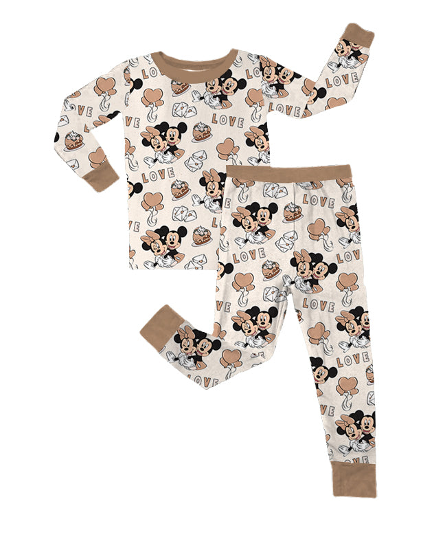 LOVE YOU MORE BAMBOO PREORDER | MUTED LOVE - TWO PIECE PAJAMA SET