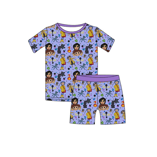 SPOOKY BAMBOOOO | OTHER MOTHER - TWO-PIECE *SHORT* SLEEVE PAJAMA SET