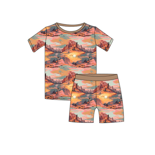 PAINTED DESERT | Two-Piece Short Sleeve Pajama Set