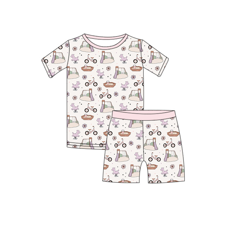 BACK TO SCHOOL | PINK PLAYGROUND - TWO PIECE PAJAMA SET