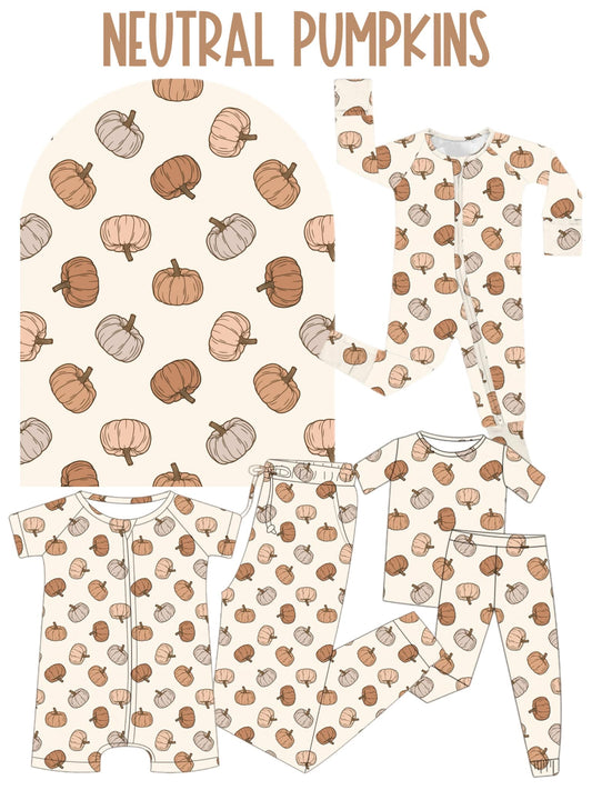 NEUTRAL PUMPKINS | Bamboo Bib