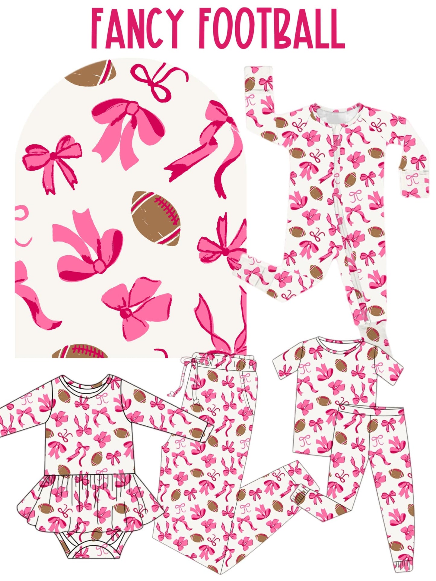 FANCY FOOTBALL | Knotted Overall Set