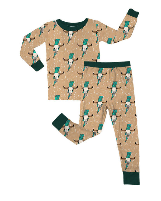 TURQUOISE BULL | Two-Piece Pajama Set