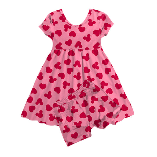 LOVE YOU MORE BAMBOO PREORDER | MOUSE LOVE - TWIRL DRESS WITH SHORTS