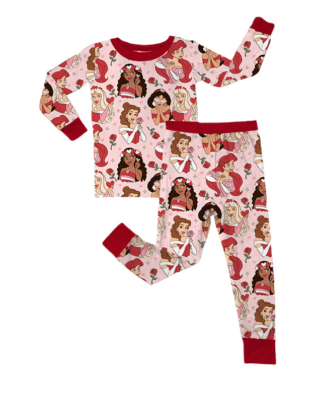 LOVE YOU MORE BAMBOO PREORDER | ROSES ARE RED - TWO PIECE PAJAMA SET