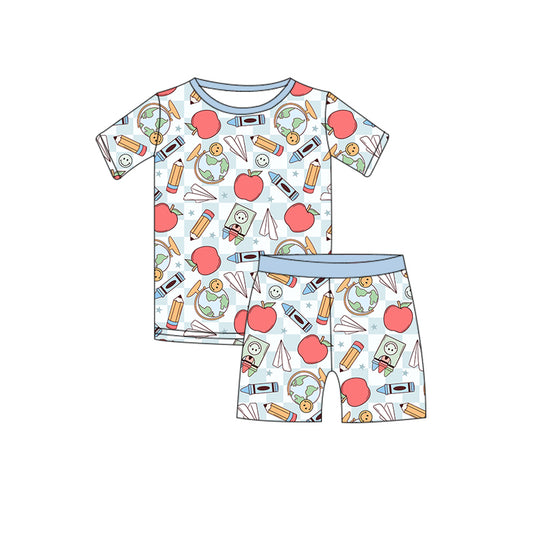 BACK TO SCHOOL | BLUE BACK TO SCHOOL - TWO PIECE PAJAMA SET