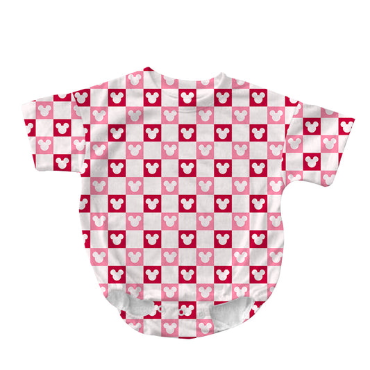 LOVE YOU MORE BAMBOO PREORDER | MOUSE CHECKS - BUBBLE ROMPER