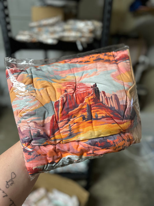 PAINTED DESERT | 50x50" Double Layer Blanket